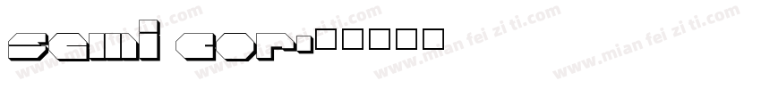semi cor字体转换
